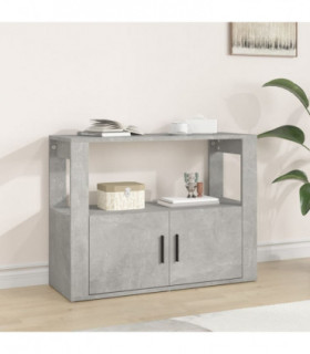 Sideboard Concrete Grey 80x30x60 cm Engineered Wood