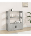 Sideboard Concrete Grey 80x30x90 cm Engineered Wood