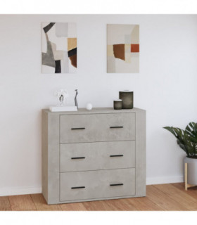 Sideboard Concrete Grey 80x33x70 cm Engineered Wood