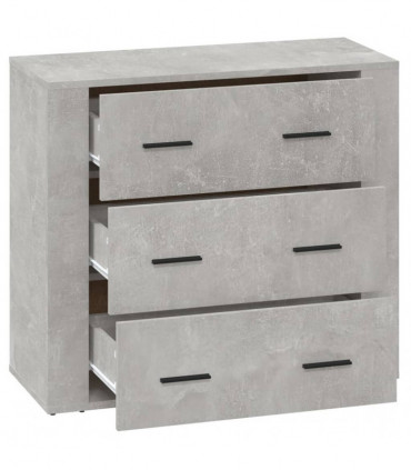 Sideboard Concrete Grey 80x33x70 cm Engineered Wood