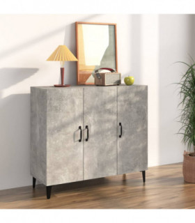 Sideboard Concrete Grey 90x34x80 cm Engineered Wood