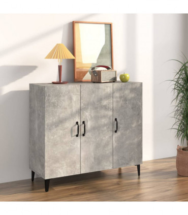 Sideboard Concrete Grey 90x34x80 cm Engineered Wood