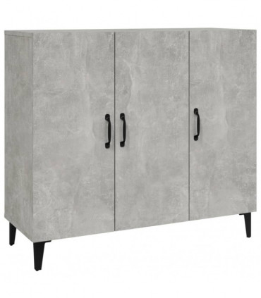 Sideboard Concrete Grey 90x34x80 cm Engineered Wood