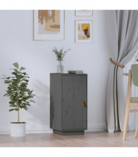 Sideboard Grey 34x40x75 cm Solid Wood Pine