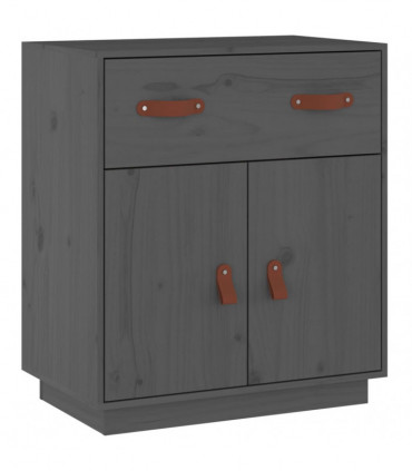 Sideboard Grey 65.5x40x75 cm Solid Wood Pine