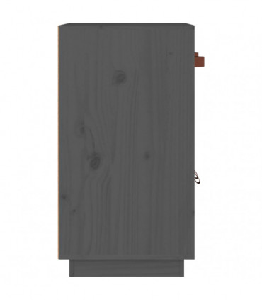 Sideboard Grey 65.5x40x75 cm Solid Wood Pine
