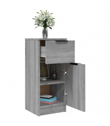 Sideboard Grey Sonoma 30x30x70 cm Engineered Wood