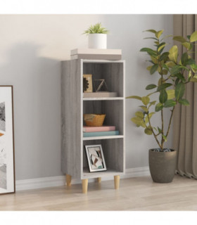 Sideboard Grey Sonoma 34.5x32.5x90 cm Engineered Wood