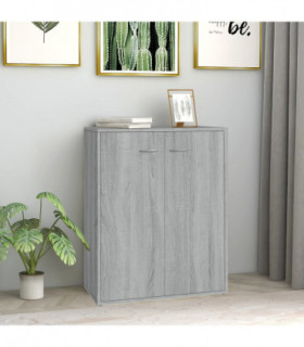 Sideboard Grey Sonoma 60x30x75 cm Engineered Wood