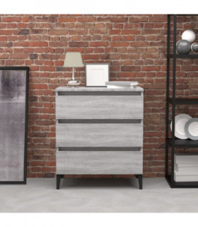 Sideboard Grey Sonoma 60x35x69 cm Engineered Wood