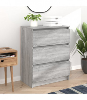 Sideboard Grey Sonoma 60x35x76 cm Engineered Wood