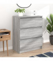 Sideboard Grey Sonoma 60x35x76 cm Engineered Wood