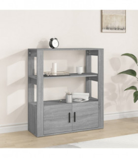 Sideboard Grey Sonoma 80x30x90 cm Engineered Wood
