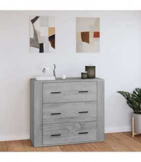 Sideboard Grey Sonoma 80x33x70 cm Engineered Wood