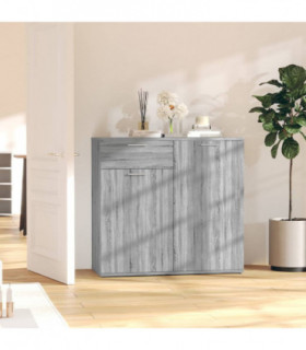 Sideboard Grey Sonoma 80x36x75 cm Engineered Wood