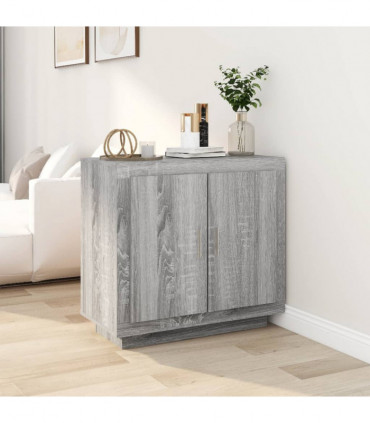 Sideboard Grey Sonoma 80x40x75 cm Engineered Wood