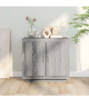 Sideboard Grey Sonoma 80x40x75 cm Engineered Wood