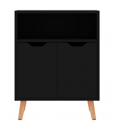 Sideboard High Gloss Black 60x30x72 cm Engineered Wood