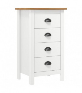 Sideboard Hill Range White 46x35x80 cm Solid Pine Wood