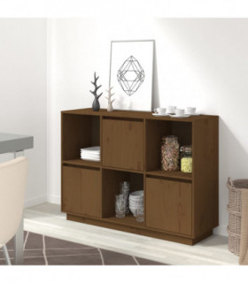 Sideboard Honey Brown 110.5x35x80 cm Solid Wood Pine