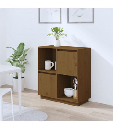 Sideboard Honey Brown 74x35x80 cm Solid Wood Pine