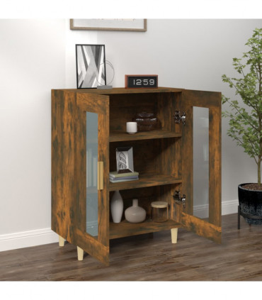 Sideboard Smoked Oak 69.5x34x90 cm Engineered Wood