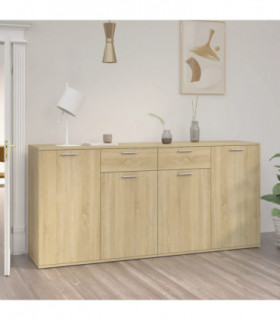 Sideboard Sonoma Oak 160x36x75 cm Engineered Wood