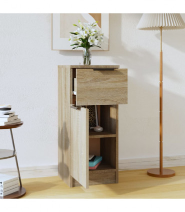 Sideboard Sonoma Oak 30x30x70 cm Engineered Wood