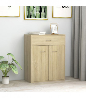 Sideboard Sonoma Oak 60x30x75 cm Engineered Wood
