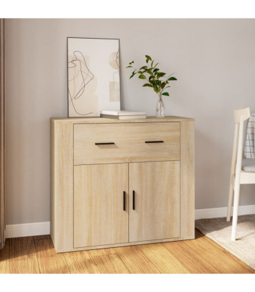 Sideboard Sonoma Oak 80x33x70 cm Engineered Wood
