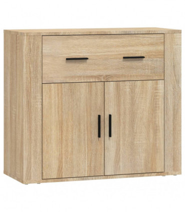 Sideboard Sonoma Oak 80x33x70 cm Engineered Wood