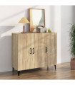 Sideboard Sonoma Oak 90x34x80 cm Engineered Wood