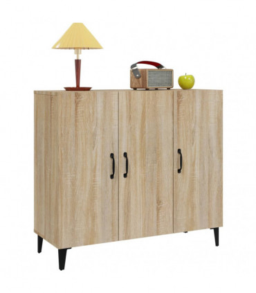 Sideboard Sonoma Oak 90x34x80 cm Engineered Wood