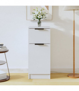 Sideboard White 30x30x70 cm Engineered Wood