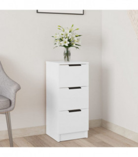 Sideboard White 30x30x70 cm Engineered Wood