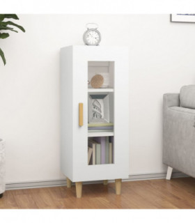 Sideboard White 34.5x34x90 cm Engineered Wood