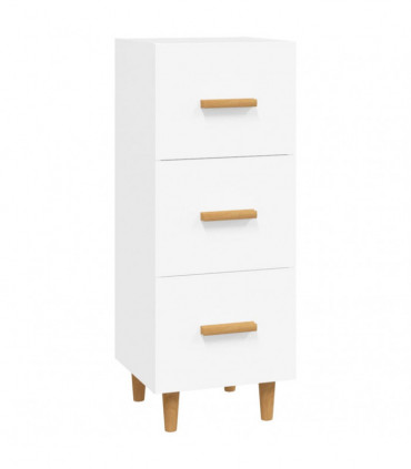 Sideboard White 34.5x34x90 cm Engineered Wood