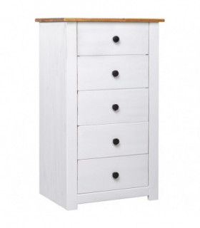 Sideboard White 46x40x89 cm Pine Panama Range