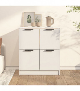 Sideboard White 60x30x70 cm Engineered Wood