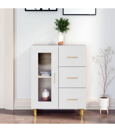 Sideboard White 69,5x34x90 cm Engineered Wood