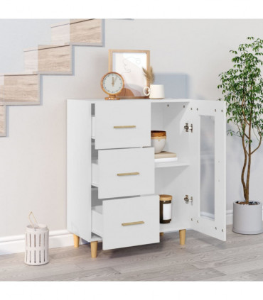 Sideboard White 69,5x34x90 cm Engineered Wood