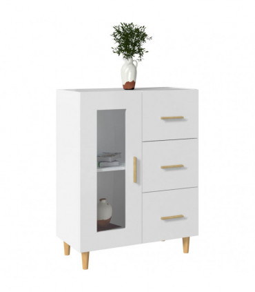Sideboard White 69,5x34x90 cm Engineered Wood