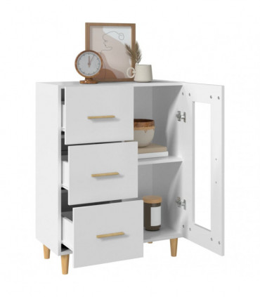 Sideboard White 69,5x34x90 cm Engineered Wood