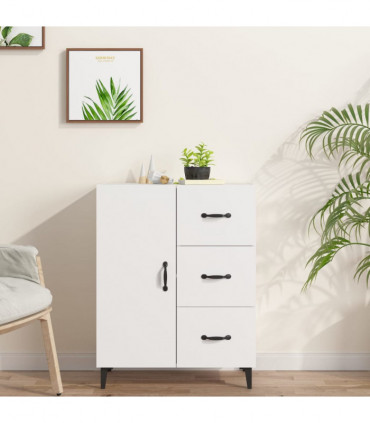 Sideboard White 69.5x34x90 cm Engineered Wood