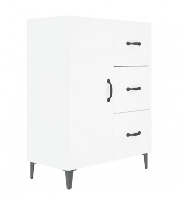 Sideboard White 69.5x34x90 cm Engineered Wood