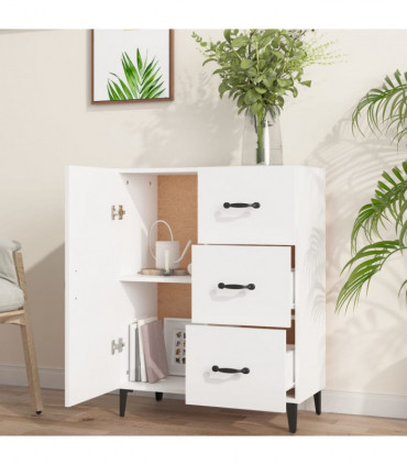 Sideboard White 69.5x34x90 cm Engineered Wood