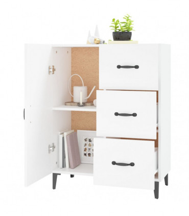 Sideboard White 69.5x34x90 cm Engineered Wood