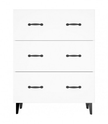 Sideboard White 69.5x34x90 cm Engineered Wood