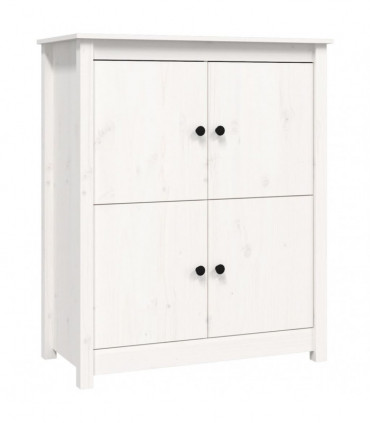 Sideboard White 83x41.5x100 cm Solid Wood Pine