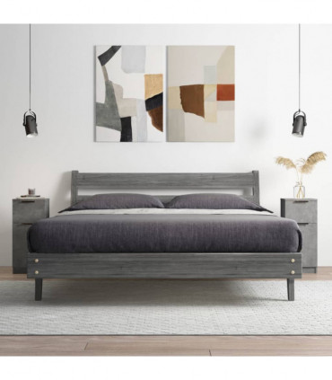 Sideboards 2 pcs Concrete Grey 30x30x70 cm Engineered Wood